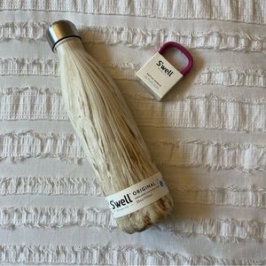 Swell Bottle 25oz - Blonde Wood (plus pink bottle handle)